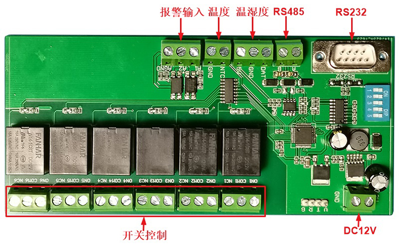 智慧農(nóng)業(yè)灌溉工業(yè)驅(qū)動門禁閘機(jī)六路多功能繼電器控制方案定制開發(fā)